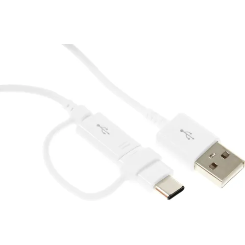 Кабель Samsung EP-DG930DWEGRU USB (m)-USB Type-C (m)/micro USB (m) 1.5м белый