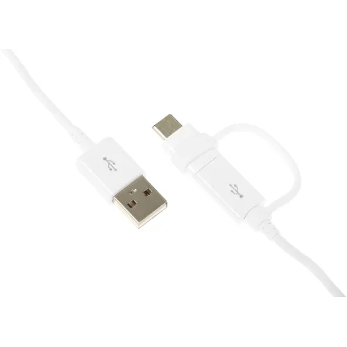 Кабель Samsung EP-DG930DWEGRU USB (m)-USB Type-C (m)/micro USB (m) 1.5м белый