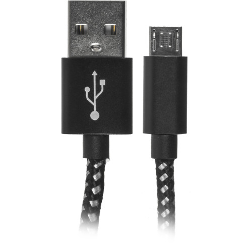 Кабель Buro Braided BHP RET MICUSB-BR USB (m)-micro USB (m) 1м черный