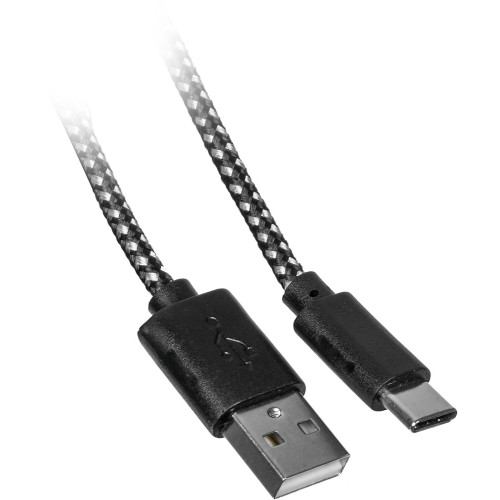 Кабель Buro Braided BHP RET TYPEC1 USB (m)-USB Type-C (m) 1м
