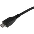 Кабель USB (f)-micro USB (m) 0.2м черный