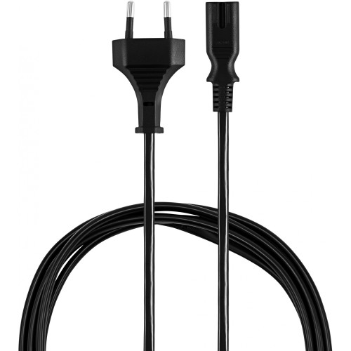 Кабель Buro BU-PCAB-1.8-2PIN IEC C7 (2-pin) Евровилка 1.8м