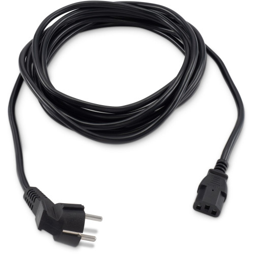 Кабель Buro BU-PCAB-5M-16A IEC C13 Евровилка угловой 5м