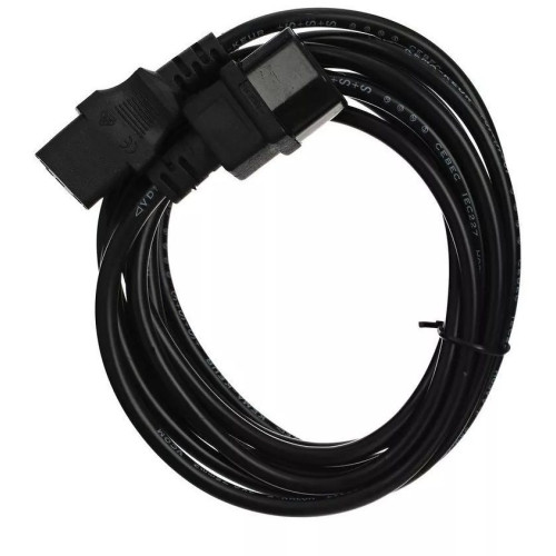 Кабель-удлинитель Premier 5-284 IEC C13 Евровилка угловой 3м (5-284(1.0) 3.0) черный (Bulk)