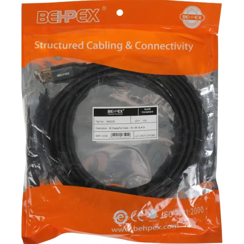Кабель ver1.4 DisplayPort (m) DisplayPort (m) 5м черный