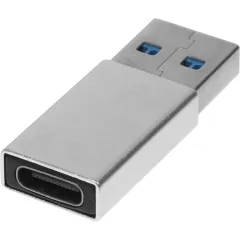 Адаптер Buro BU-USB3-Am-Cf ver3.0 USB A(m) USB Type-C (f) серебристый (пакет)