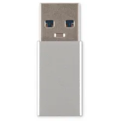 Адаптер Buro ver2.0 USB A(m) USB Type-C (f) (BU-USB2-AM-CF) серебристый