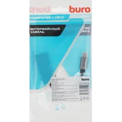 Переходник Buro ver1.4 USB Type-C (m) HDMI (f) 0.1м (BU-TYPEC-HDMI(F)) серый (пакет)