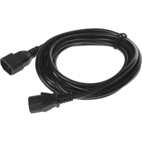 Кабель-удлинитель KingPrice KP-PC-C13-C14-3m IEC C13 IEC C14 3м черный