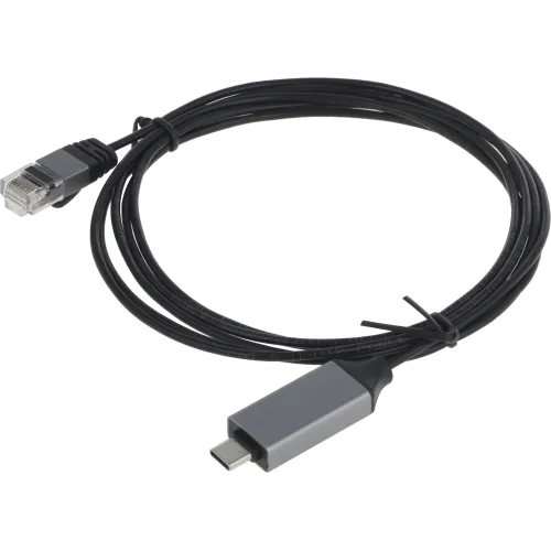 Кабель Buro BU-USB-C-LAN100-2m USB Type-C (m) RJ-45 (m) 2м черный (пакет)