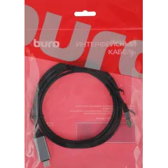 Кабель Buro BU-USB-C-LAN1000-2m USB Type-C (m) RJ-45 (m) 2м черный (пакет)