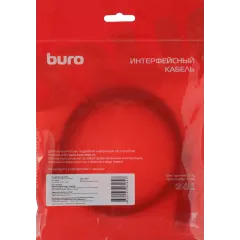Кабель Buro BU-USB-C-LAN1000-2m USB Type-C (m) RJ-45 (m) 2м черный (пакет)