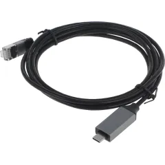 Кабель Buro BU-USB-C-LAN1000-2m USB Type-C (m) RJ-45 (m) 2м черный (пакет)