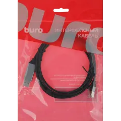 Кабель Buro BU-USB-A-LAN1000-2m USB A (m) RJ-45 (m) 2м черный (пакет)