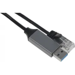 Кабель Buro BU-USB-A-LAN1000-2m USB A (m) RJ-45 (m) 2м черный (пакет)