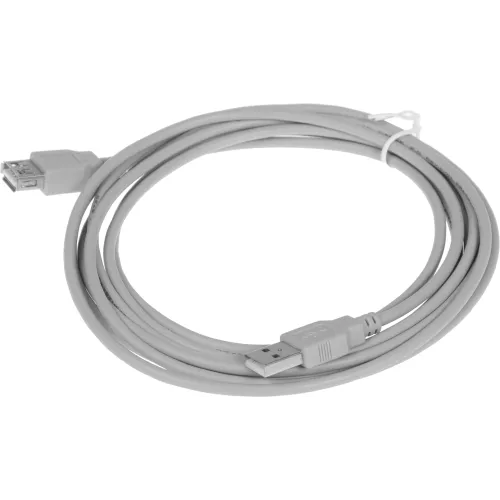 Кабель USB A(m) USB A(f) 3м серый