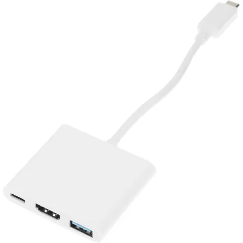 Переходник Buro USB Type-C (m) HDMI (f) USB 3.0 A(f) USB Type-C (f) (BHP RET TPC-HDM) белый