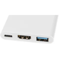Переходник Buro USB Type-C (m) HDMI (f) USB 3.0 A(f) USB Type-C (f) (BHP RET TPC-HDM) белый