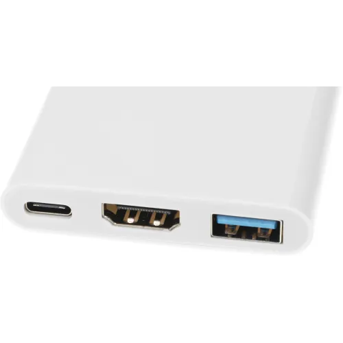 Переходник Buro USB Type-C (m) HDMI (f) USB 3.0 A(f) USB Type-C (f) (BHP RET TPC-HDM) белый