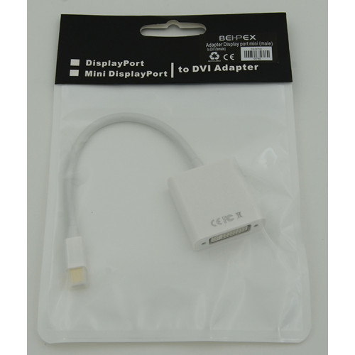 Переходник miniDisplayPort (m) DVI (f) белый