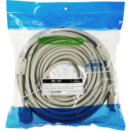 Кабель DB15 (m) DB15 (m) 30м (CABLE30) феррит.кольца белый