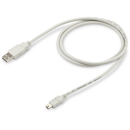 Кабель Buro USB A(m) mini USB B (m) 1м (USB2.0-M5P-1) серый