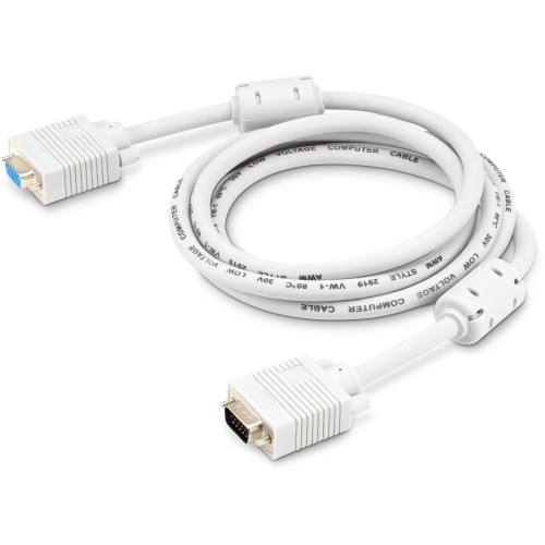 Кабель-удлинитель Buro CAB015S-06 VGA (m) VGA (f) 1.8м феррит.кольца серый