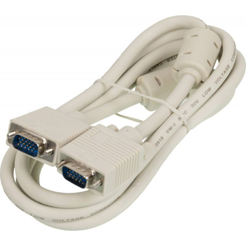 Кабель Ningbo CAB016S-06F-BR VGA (m) VGA (m) 1.8м феррит.кольца серый (блистер)