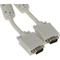 Кабель Ningbo CAB016S-10F VGA (m) VGA (m) 3м (CAB016S-10F-BR) феррит.кольца серый (блистер)