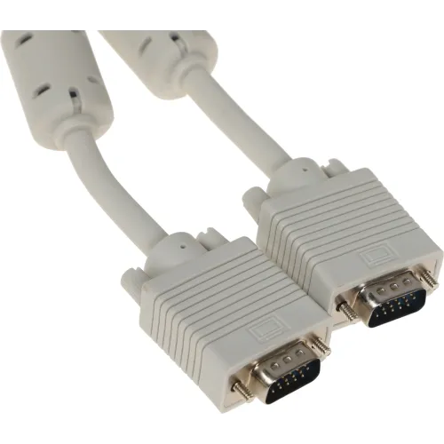 Кабель Ningbo CAB016S-10F VGA (m) VGA (m) 3м (CAB016S-10F-BR) феррит.кольца серый (блистер)