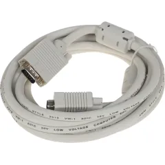 Кабель Ningbo CAB016S-10F VGA (m) VGA (m) 3м (CAB016S-10F-BR) феррит.кольца серый (блистер)