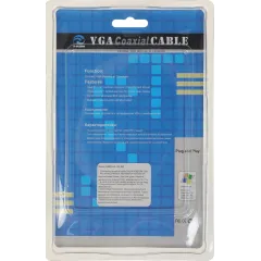 Кабель Ningbo CAB016S-10F VGA (m) VGA (m) 3м (CAB016S-10F-BR) феррит.кольца серый (блистер)