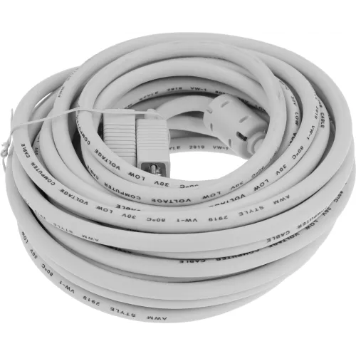 Кабель Ningbo CAB016S-10m VGA (m) VGA (m) 10м (CAB016S-10M-BR) феррит.кольца (блистер)