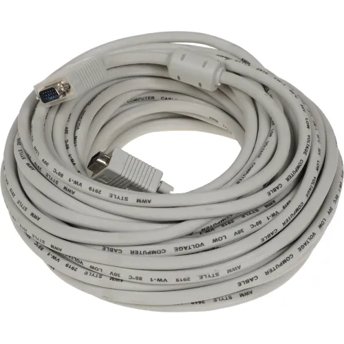 Кабель Ningbo CAB016S-20m VGA (m) VGA (m) 20м феррит.кольца серый