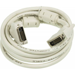 Кабель Ningbo DVI-D Dual Link (m) DVI-D Dual Link (m) 3м (RD-DVI-3-BR) феррит.кольца черный (блистер)