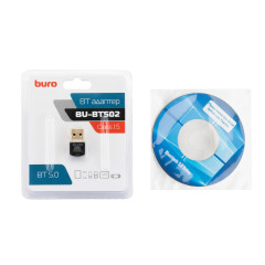 Адаптер USB Buro BU-BT502 BT5.0+EDR class 1.5 20м черный