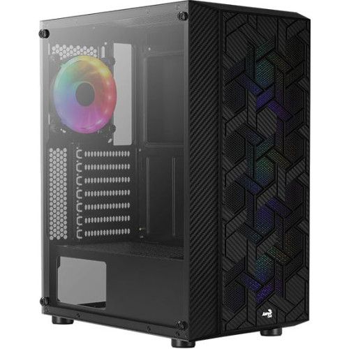 Корпус Aerocool Hive-G-BK-v2 черный без БП ATX 4x120mm 2x140mm 1xUSB2.0 2xUSB3.0 audio bott PSU