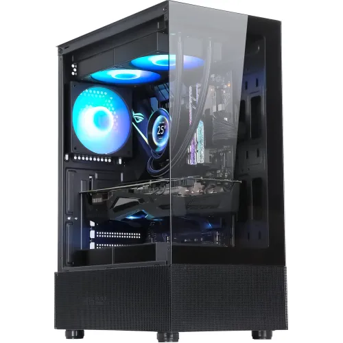 Корпус Formula Crystal Z1 черный без БП ATX 2xUSB2.0 1xUSB3.0 audio bott PSU