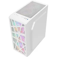 Корпус Formula Mana белый без БП ATX 4x120mm 2xUSB2.0 1xUSB3.0 audio bott PSU
