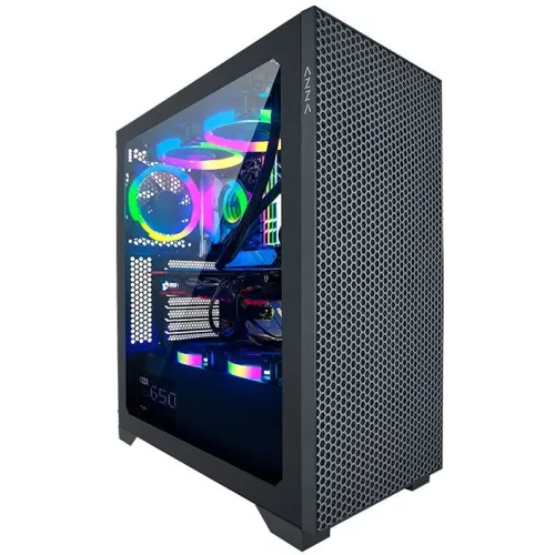 Корпус Azza Hive черный без БП ATX 8x120mm 5x140mm 2xUSB2.0 1xUSB3.0 audio bott PSU