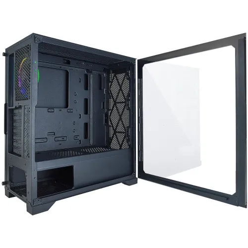 Корпус Azza Hive черный без БП ATX 8x120mm 5x140mm 2xUSB2.0 1xUSB3.0 audio bott PSU