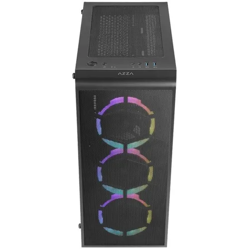Корпус Azza Prime 360E черный без БП ATX 5x120mm 2x140mm 2xUSB3.0 audio bott PSU
