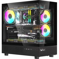 Корпус Formula Crystal Z8 черный без БП ATX 11x120mm 4x140mm 1xUSB3.0 audio bott PSU