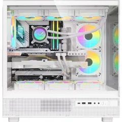 Корпус Formula Crystal Z8 белый без БП ATX 11x120mm 4x140mm 1xUSB3.0 audio bott PSU