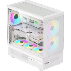 Корпус Formula Crystal Z8 COSMIC белый без БП ATX 3x120mm 5x140mm 1xUSB2.0 1xUSB3.0 1xUSB3.1 audio bott PSU
