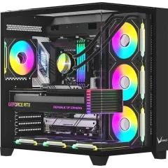 Корпус Formula Crystal Z9 черный без БП ATX 7x120mm 2xUSB3.0 audio bott PSU