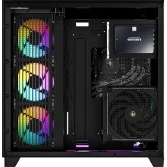 Корпус Formula Crystal Z9 черный без БП ATX 7x120mm 2xUSB3.0 audio bott PSU