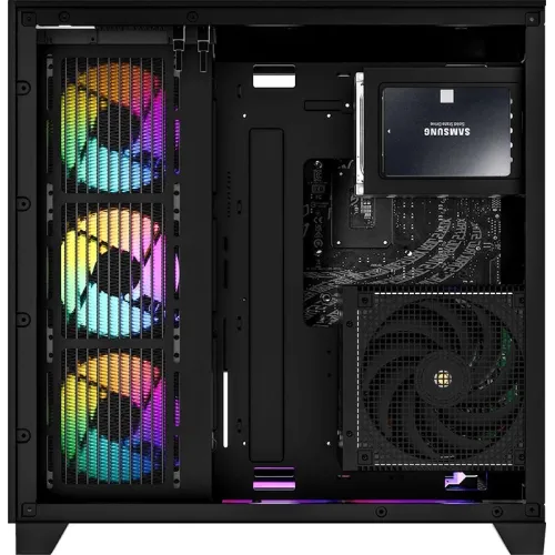 Корпус Formula Crystal Z9 черный без БП ATX 7x120mm 2xUSB3.0 audio bott PSU