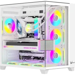 Корпус Formula Crystal Z9 белый без БП ATX 7x120mm 2xUSB3.0 audio bott PSU