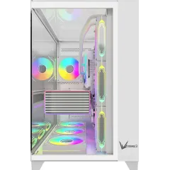 Корпус Formula Crystal Z9 белый без БП ATX 7x120mm 2xUSB3.0 audio bott PSU